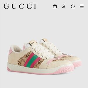 GUCCI crystal screener sneaker